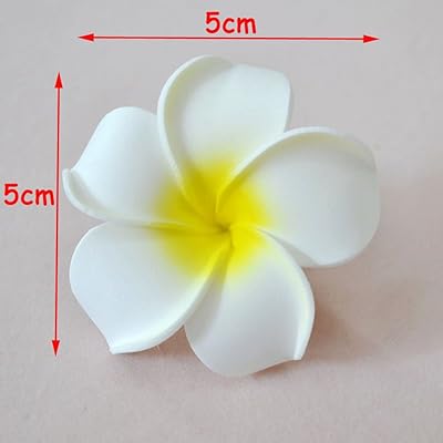 Buy Pursuestar 100pcs Mixed Colors Foam Hawaiian Frangipani Artificial Plumeria Flower Petals Cap Hair Hat Wreath Floral Diy Bridal Wedding Decoration 5cm Online In Turkey B07fly5ff7