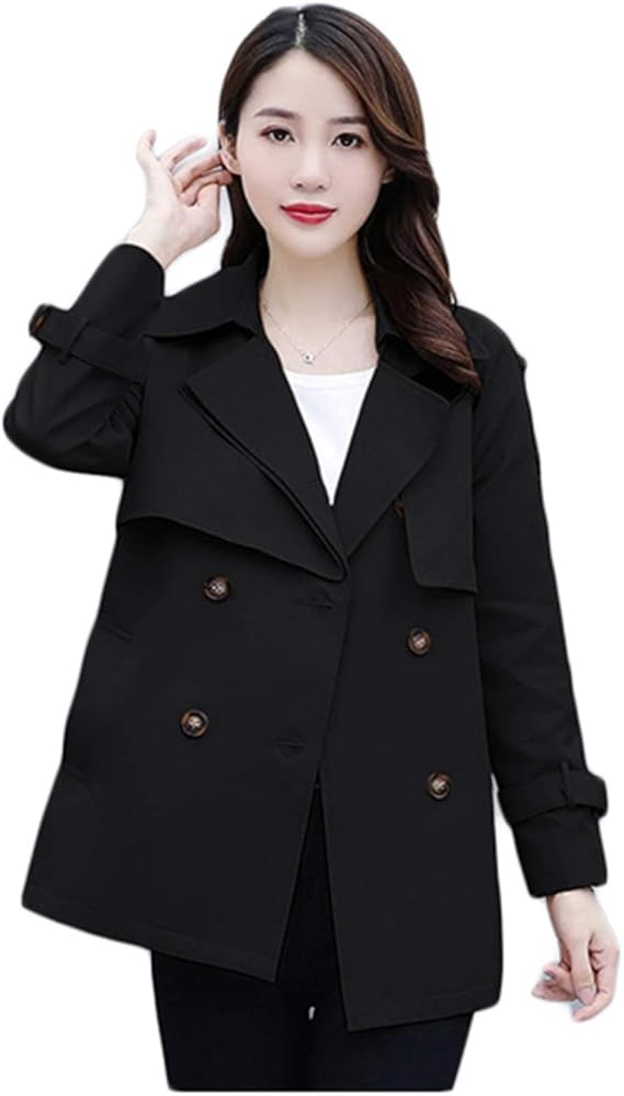 Amazon トレンチコート ショート レディース 秋冬 ウエストベルト 短い 長袖 おしゃれ コート ショートコート ゆったり ファッション 着痩せ トレンチ ジャケット カジュアル オフィス 通学 仕事 旅行 コーディやすい コート ジャケット 通販 Amazon トレンチコート ショート レディース 秋冬 ウエストベルト 短い 長袖 おしゃれ コート ショートコート ゆったり ファッション 着痩せ トレンチ ジャケット カジュアル オフィス 通学 仕事 旅行 コーディやすい コート ジャケット 通販