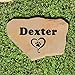 Accent Direct Personalized Pet Memorial Stone | Custom Engraved Natural Stone | Grave Marker, Garden Stone, Desk or Shelf, Indoor or Outdoor | Color – Buckskin.