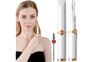 GAVOSY Heated Eyelash Curlers, 2025 Upgrade Electric Eyelash Curler, Fast Heat up in 8s - 3 Heat Modes with USB Rechargeable, Heated Eyelash Curler for Women, Electric Eyelash Curler for Instant Glam(White)