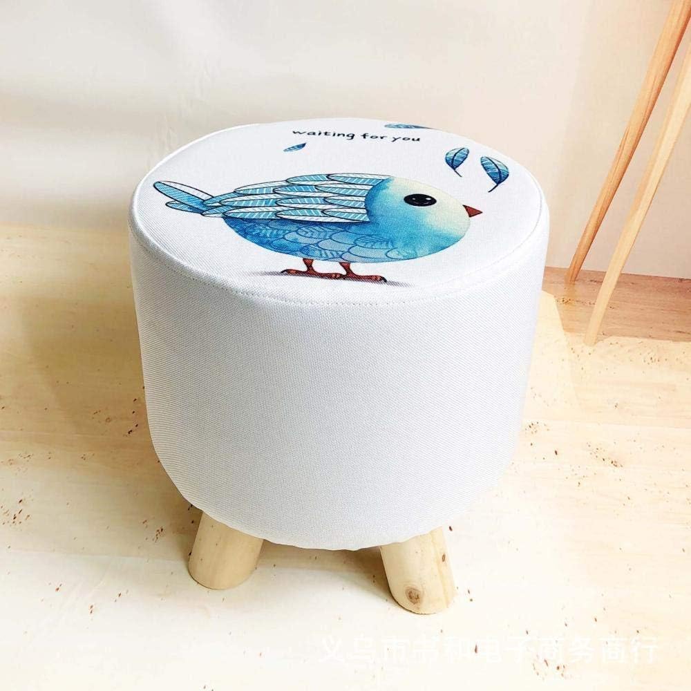 Taburete Redondo Taburete Bajo- Silla De Almacenamiento Taburete Cambio