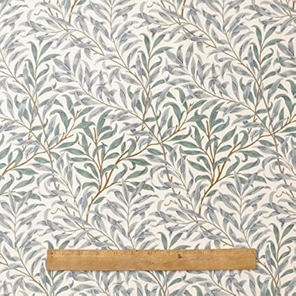 Licensed William Morris Willow Bough Green 100 Cotton Fabric By The Metre Amazon Co Uk Kitchen Home