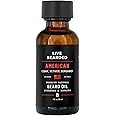 Live Bearded: Beard Oil - Premium All-Natural Beard Oil for Men with Jojoba Oil Beard Care - 1 fl oz - Made in the USA - Beard Oil for Dry Flaky Skin - American Scent: Cedar, Vetiver, Bergamont