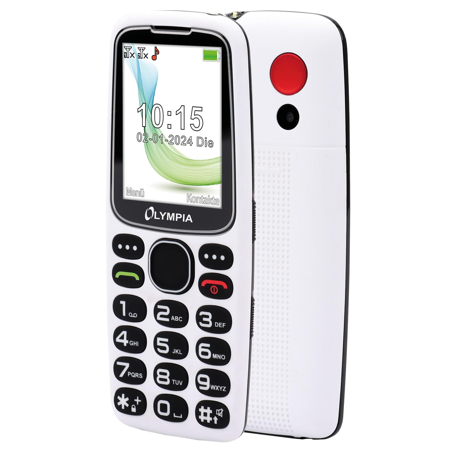 Olympia Star Senior Mobile Phone | Comfort Mobile Phone with Large Buttons | Colour LCD Display | SOS Button | Senior Mobile Phone without Contract | Hands-Free Function | Bluetooth | MicroSD Slot |