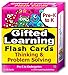 TestingMom.com Gifted Learning Flash Cards – Thinking & Problem-Solving for Pre-K – Kindergarten – Gifted and Talented Educational Toy Practice for CogAT Test, Iowa Test, NNAT, OLSAT, NYC Gifted