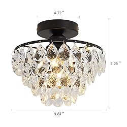 YYJLX Modern Small Crystal Ceiling Light Fixture