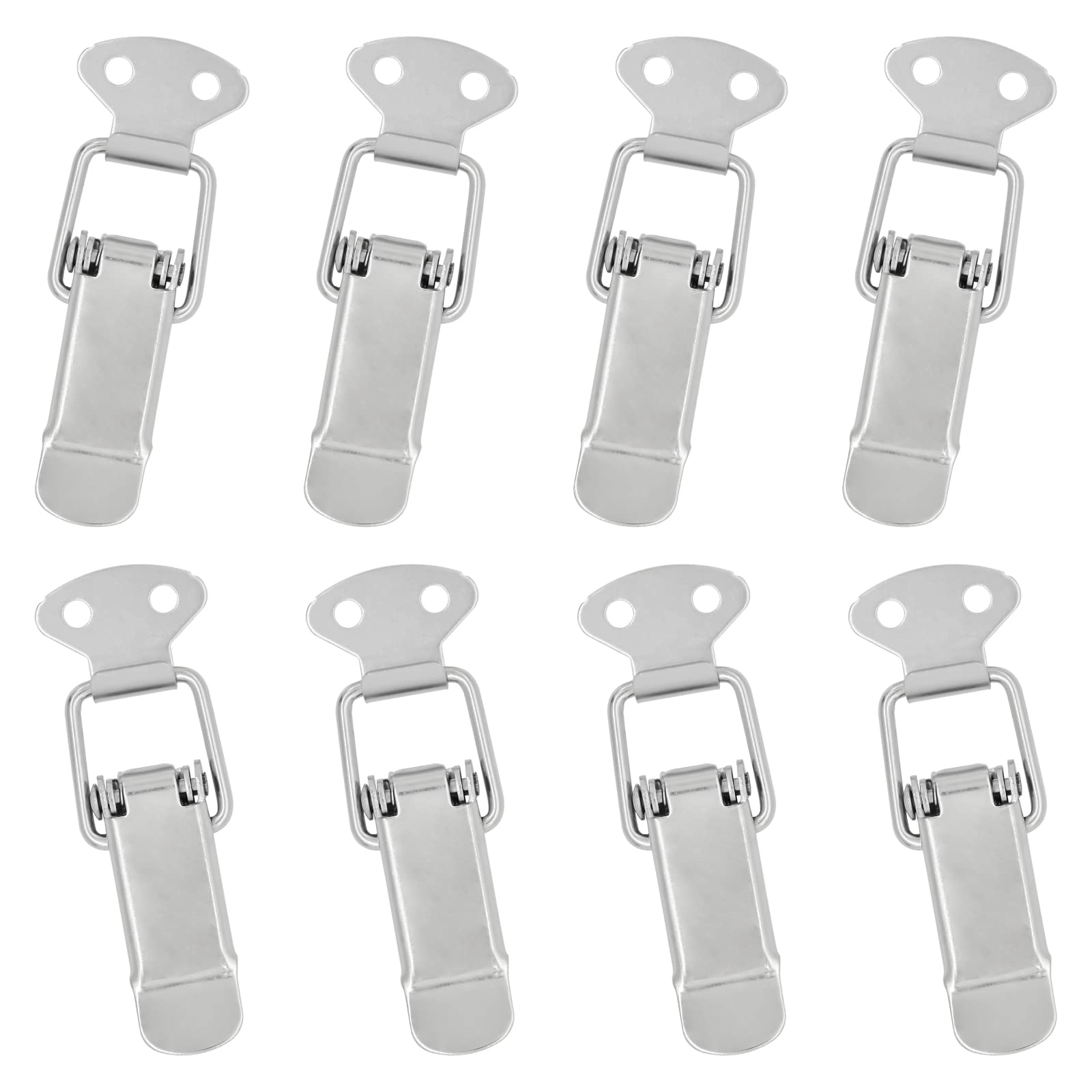 Bailinks 8PCS Stainless Steel Toggle Clamps Toggle Latch Catch Clamp Clip Padlock Buckle for Air Box, Tool Box, Luggage, Drawer and Cabinet etc