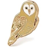 Cute Barn Owl Enamel Pin &ndash; Hard Enamel Owl Lapel Pin for Bird Lovers &ndash; Adorable Owl-Themed Brooch &ndash; Collectible Wildlife-Inspired Barn Owl Gift &ndash; Affordable Accessories for Nature Enthusiasts