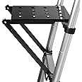 TooCust Ladder Platform Accessories for Painters, Anti-Slip Extension Ladder Work Platform System, Ladder Work Tray for Tools, Heavy Duty Ladder Accessory for Most Ladders, 400 lbs Capacity (Black)