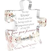 Sister Mothers Day Gift Ideas,Big Soul Sister Birthday Graduation Christmas Valentines Day Galentines Unique Gifts for Girls Funny Sisters Gifts Women from Sisters Adult Brother Acrylic Plaque