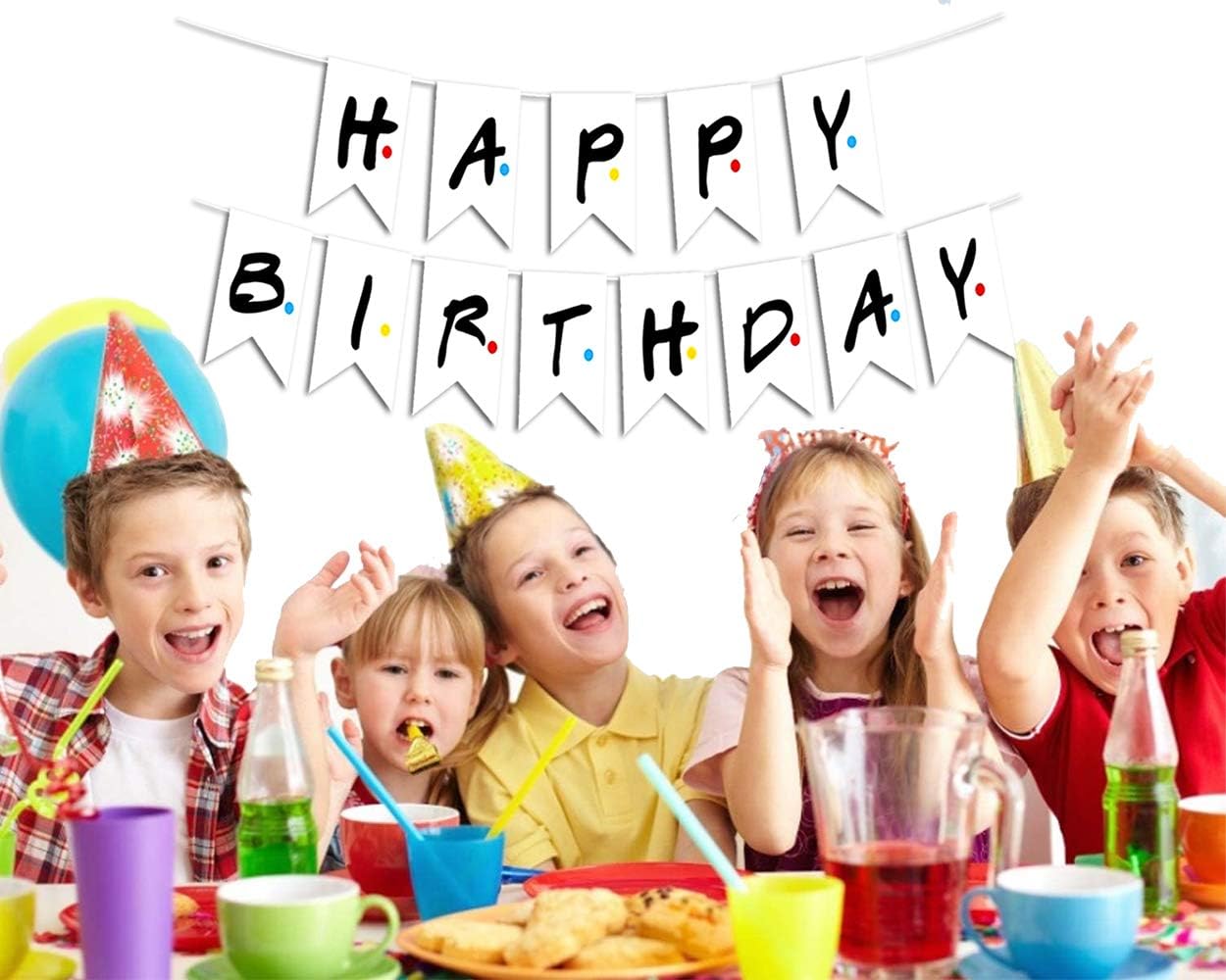 Friends TV Show Happy Birthday Party Banner,Friends TV Show Birthday Banner, Friends Themed Party Banner,Friends Themed Birthday Decorations.