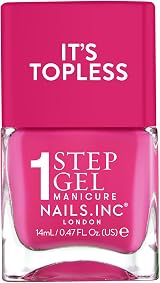 Nails.INC Its Topless Olivia Hot Pink Gel-Like Nail Polish 4 in 1