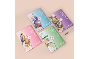 Adult Watercolor Coloring Book 4 Pack Watercolor Paper Pads with Floral Animal Creative Designs for Home Travel Relaxation, 4