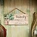 Our Family Like Branches on a Tree 5 x 10 Wood Plank Design Hanging Sign