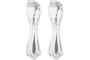 Charger for Nuface Mini Toothbrush, Caytraill Facial, Fairywill and Dnsly Brush - Power Cord Cable 5 ft (2-Pack)