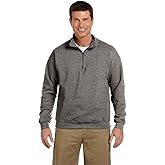 Gildan mens Fleece Quarter-zip Cadet Collar Sweatshirt, Style G18800