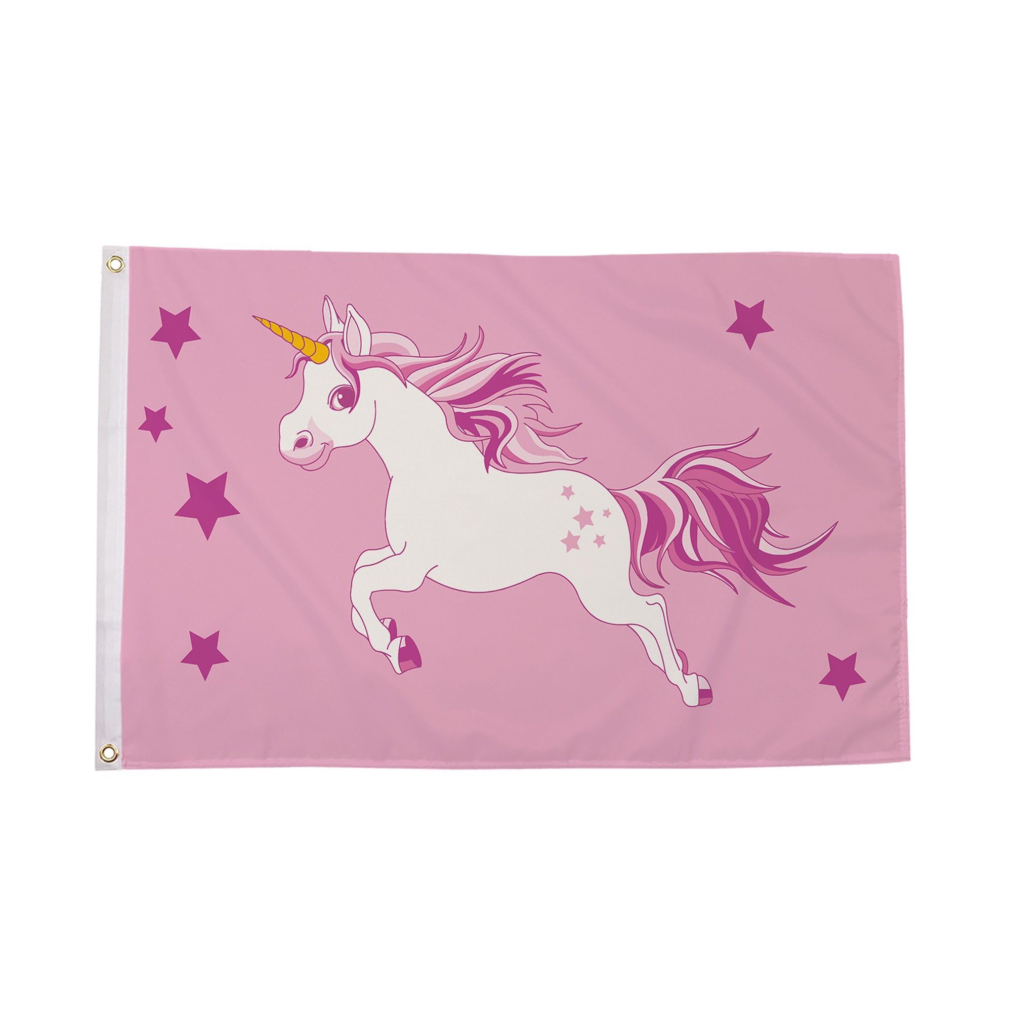 Unicorn Pink Flag 5ft x 3ft