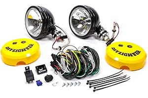 KC HiLiTES 238 Daylighter Black 100w Spot Beam Light System