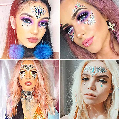 image for Body Glitter, Cridoz 20 Colors Nail Face Hair Chunky Festival Glitter 