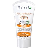 Bioland Coconut Milk Curl Cream - Ultra-Defining & Frizz-Control Cream for Curly Hair - 6.76 fl oz (200mL)