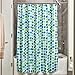 InterDesign Rialto 72-Inch by 72-Inch Shower Curtain, Blue/Green