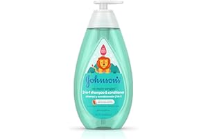 Johnson's Baby No More Tangles 2-in-1 Detangling Hair Shampoo & Conditioner for Kids & Toddlers, Gentle & Tear-Free, Hypoallergenic & Free of Parabens, Phthalates, Sulfates & Dyes, 20.3 fl. oz