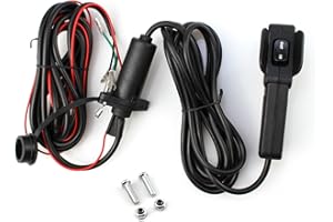ANP PUAUTO 12V Winch Corded Hand Controller Remote Control Kit for ATV UTV Winch with Ergonomic Grip and Control Socket Assembly