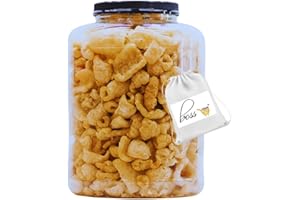 BOSS CLASS (1) Original Smoked Fried Pork Rinds 16oz Tub Premium Chicharrones Zero Carbs High Protein Crunchy Crackling Snacks Keto Paleo Friendly Party Food Guacamole Gourmet Snack Savory Treat
