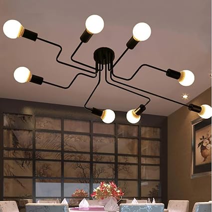 Buy Lemonbest Industrial Vintage Style Light Wrought Metal Semi