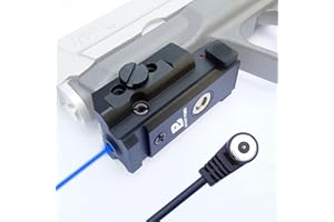 Bayattoo Pistol Laser Sight with Picatinny Weaver Rail Mount, Magnetic Rechargeable Handgun laserSight, Low Profile Gun Laser Scope for Handgun and Rifle