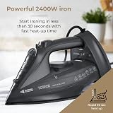 Tower T22008G CeraGlide Cordless Steam Iron Ceramic Soleplate Grey view 5