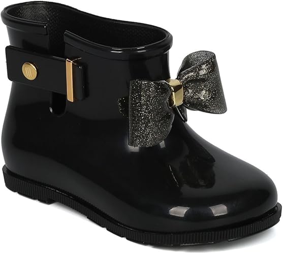 mini melissa black boots