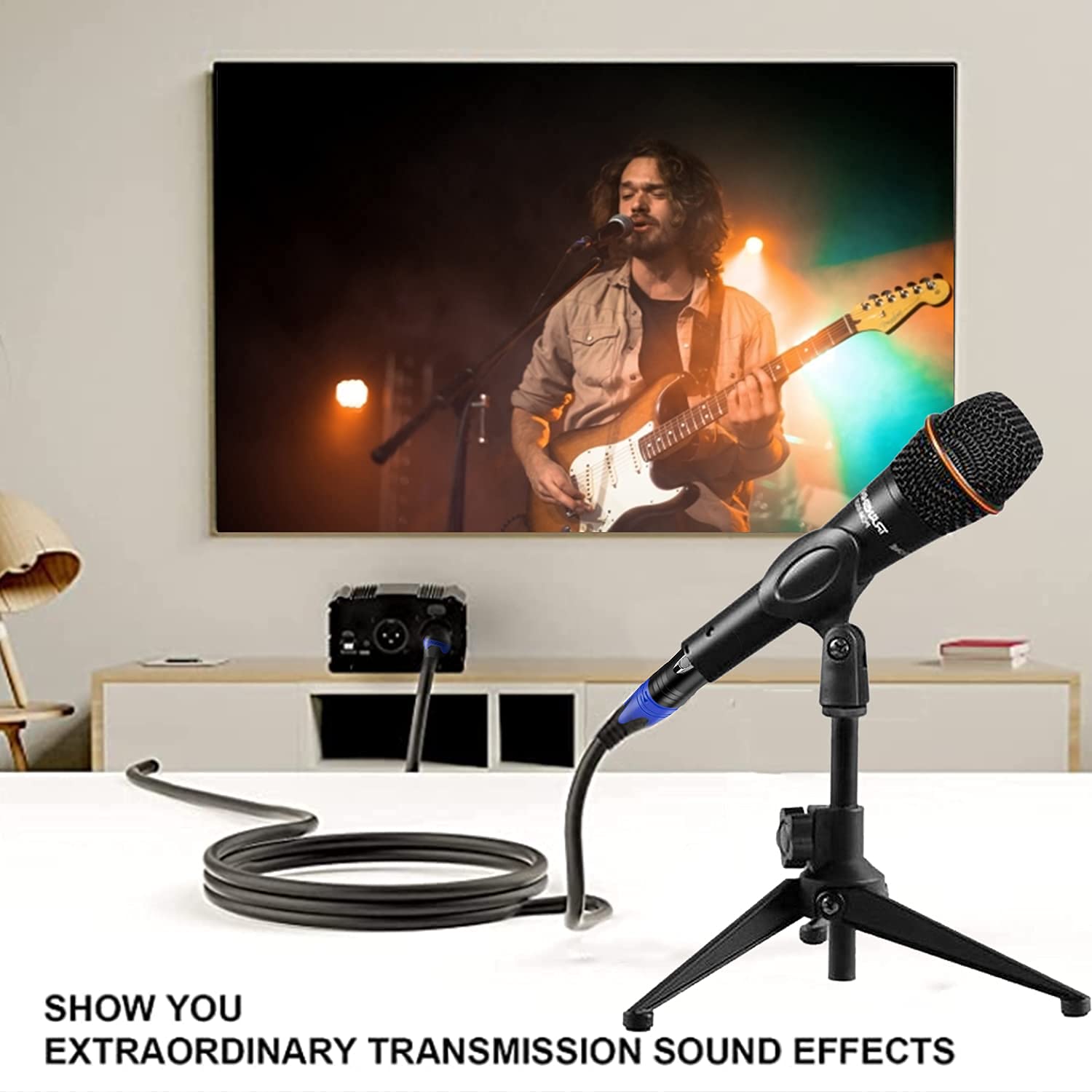 XLR Cables, Microphone Cables 3ft 2 Pack, Heavy Duty Balanced XLR Speaker Cable Male to Female Suitable for Microphones, Speaker Systems, Radio Station, Stage Lighting and More-3 Feet