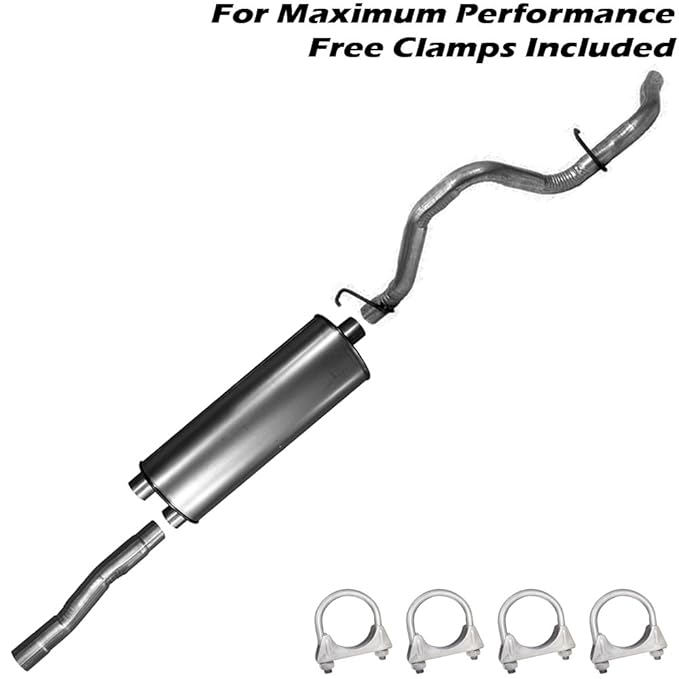 intermediate pipe resonator muffler tailpipe exhaust system