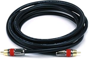 Monoprice 10ft Coaxial Audio/Video RCA CL2 Rated Cable - RG6/U 75ohm (for S/PDIF, Digital Coax, Subwoofer, and Compos