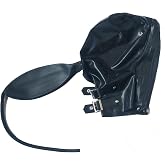 ABWL Black Latex Hooded Masks,Natural Rubber Masks with Back Zipper | Natural Rubber Hooded Masks with Breathing Bag and Adjustable Neck,Handmade Latex Mask,for Novelty Latex Club Clothing