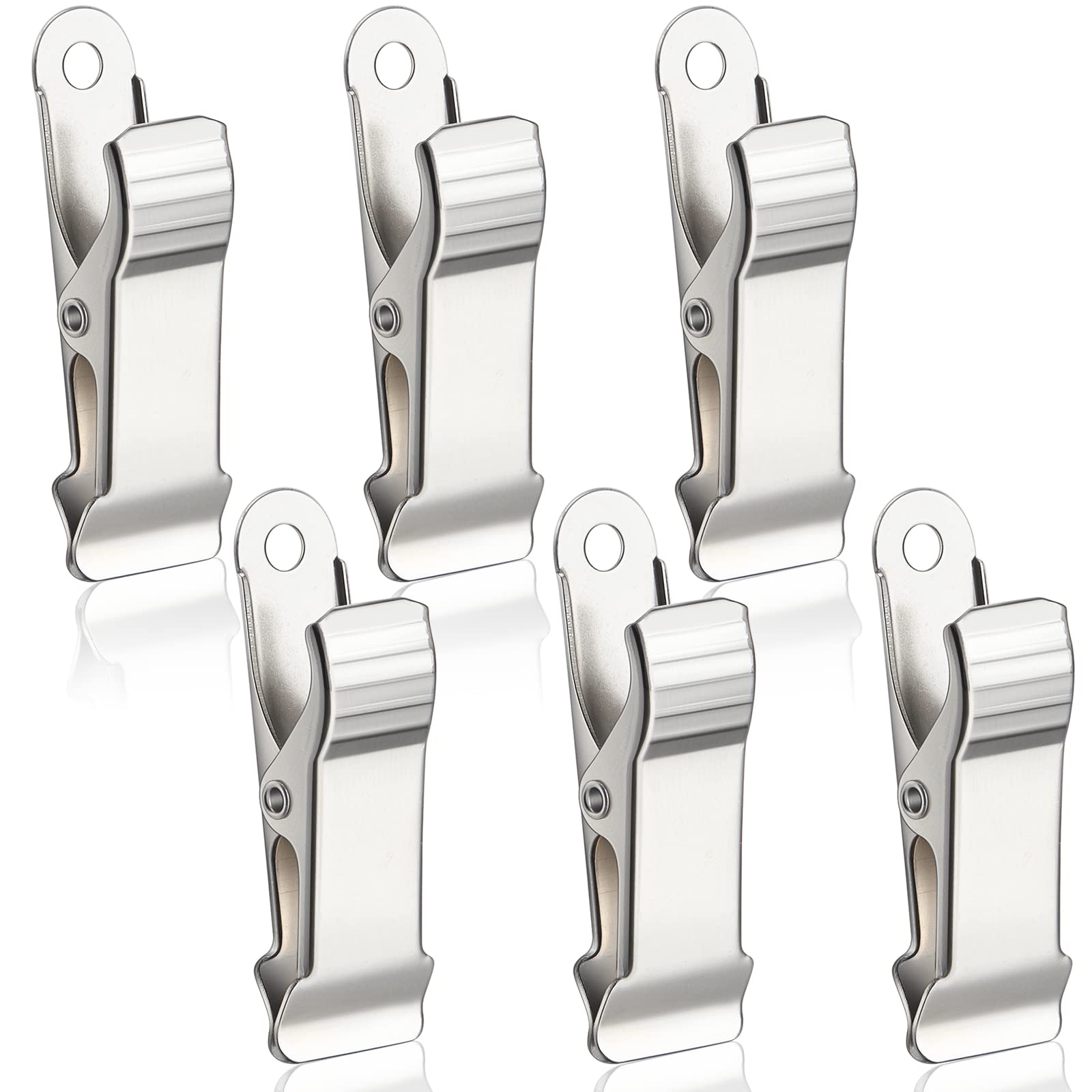 Photo 1 of 10 Pcs Metal Mini Clamps Mini Spring Clamp Crocodile Alligator Clips 1/2 Inch Wide for Work, Smooth Jaw, 5/16 Inch Capacity (Silver)