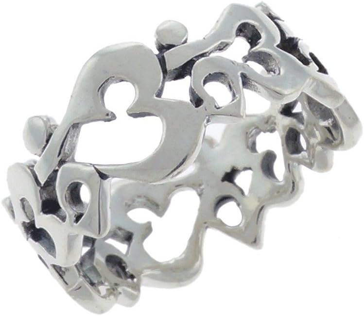HCGems Hindu Om Mantra Sterling Silver Ring Asian Symbol