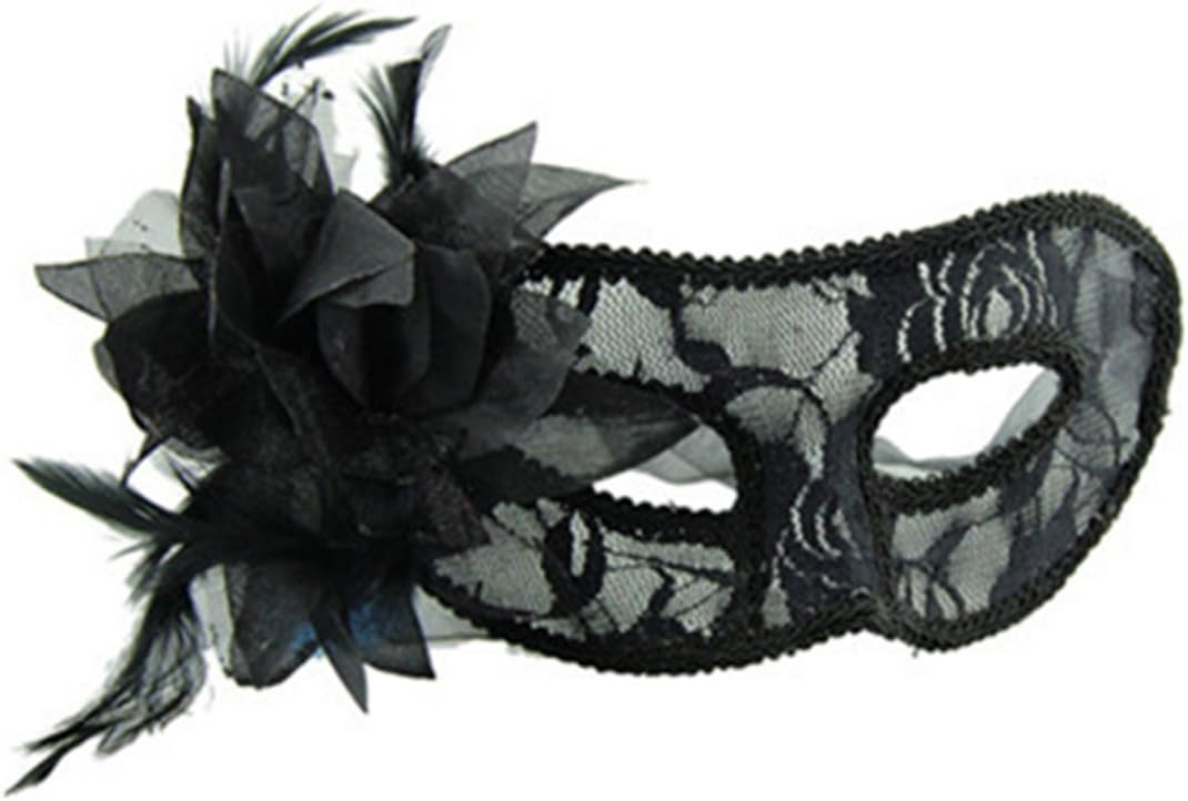 black mask with Venetian lace Masquerade costume - Inspired by 50 shades of gray - even darker