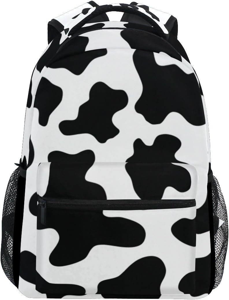 cow print backpack