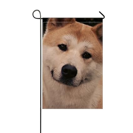 Amazoncom Donggan Garden Flag Akita Inu Dog Face Eyes