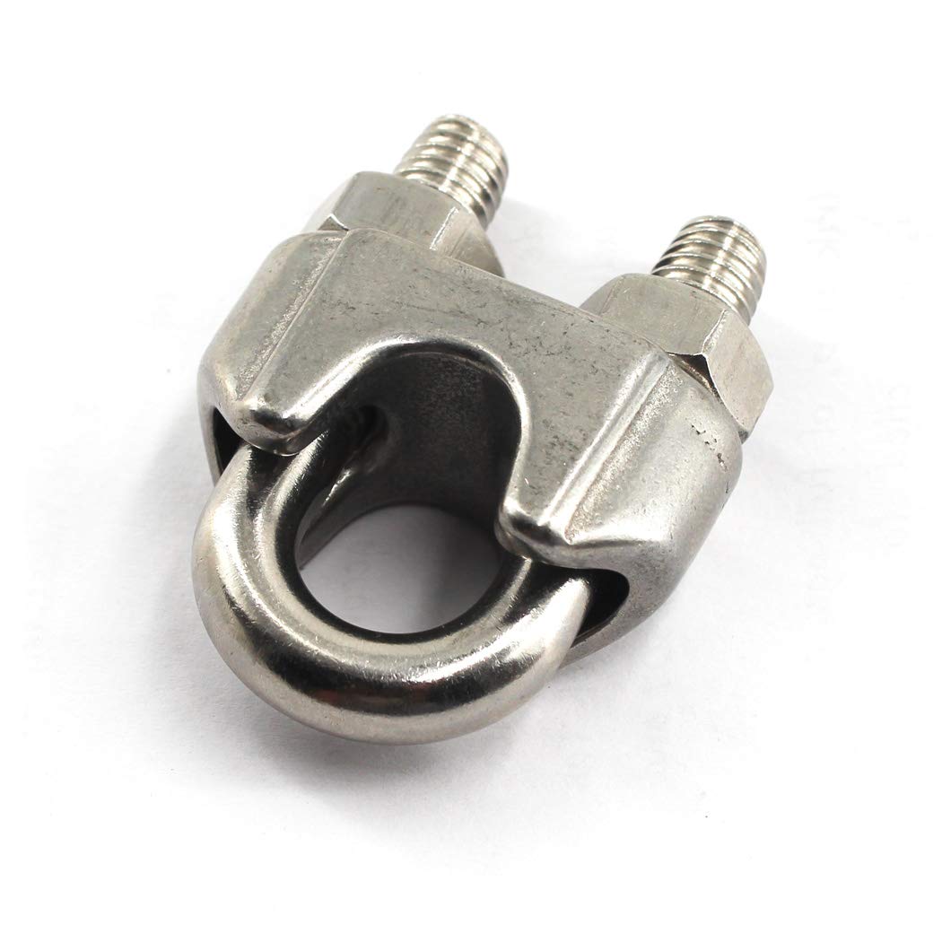 M16 Wire Rope Clip 304 Stainless Steel Cable Clamp U bolt Fastener (Pack of 1) - Image 4
