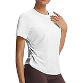 baleaf Women's Short Sleeve Yoga Shirts Soft UPF 50+ Workout Tops Sun Protection Athletic T-Shirts
