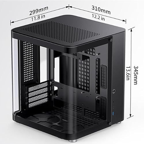 JONSBO TK-1 Black Micro ATX Mini Tower Computer CASE, Hyperboloid