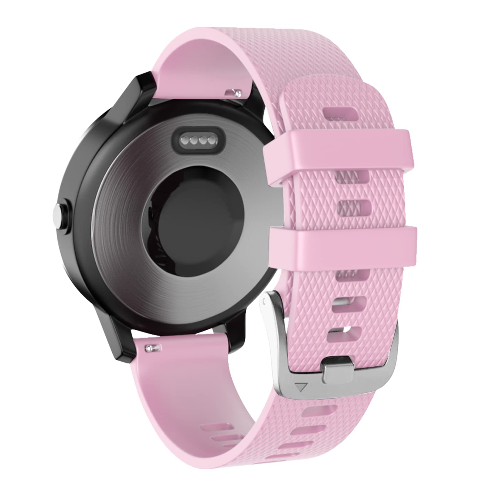 Watch Strap for Garmin Vívoactive 3,20mm Wristband Compatible with Garmin Venu/Venu sq/Vívomove 3/Forerunner 245/645 Music (S, Pink) — image 1