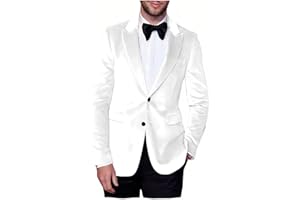 VENNYNG Men's Velvet Casual Blazer Two Button Fall Sport Coat Jacket for Wedding Prom Tuxedo Jacket for Men