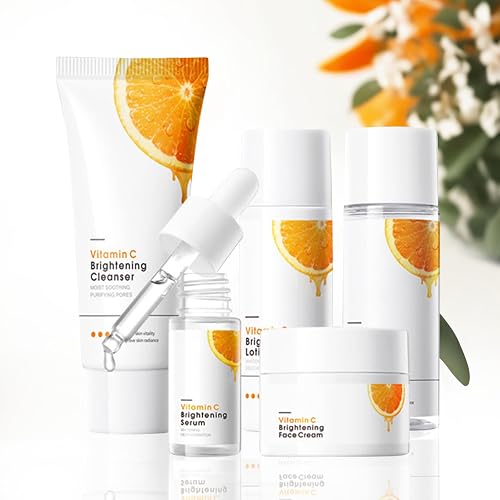3PCS VC Travel Skincare Set for Women & Teenage Girls - Hydrating Soothing Facial Kit with Repairing Gel | Glowing Skin Care Gifts, Face Care Essentials for Dry Skin