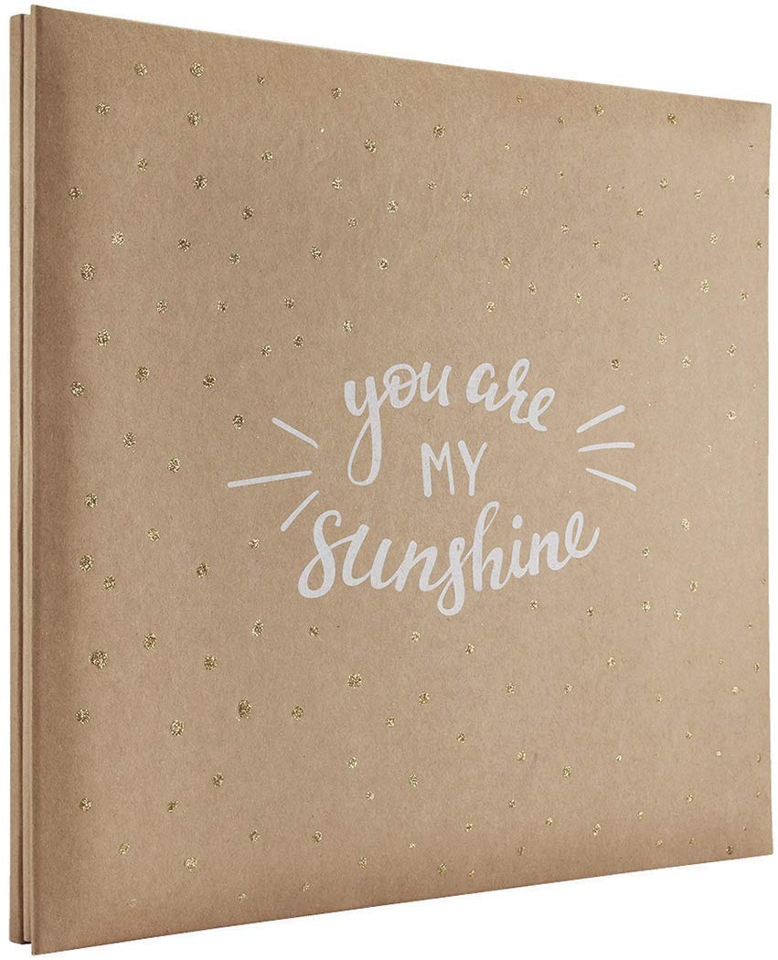 MCS MBI 13.5x12.5 Inch 'You are My Sunshine' Scrapbook Album with 12x12 Inch Pages (860137), Brown