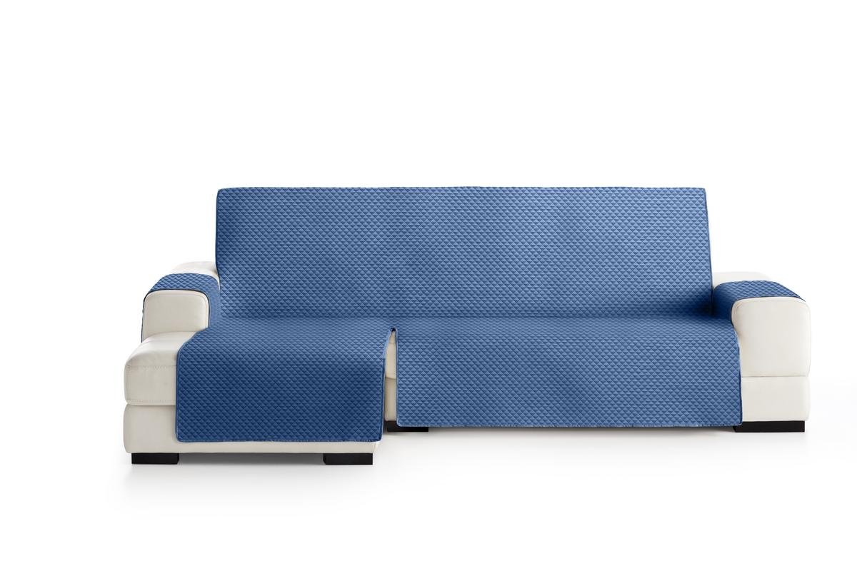 Eysa Cover, Polyester, C/3 Blue-Grey, Chaise Longue 240 cm. Suitable for Sofas from 250 to 300 cm