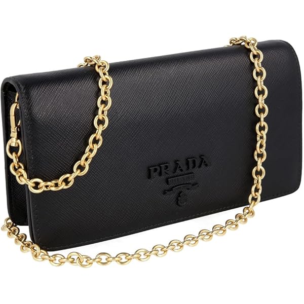 Prada Women's 1BD200 Black Saffiano Leather Shoulder Bag